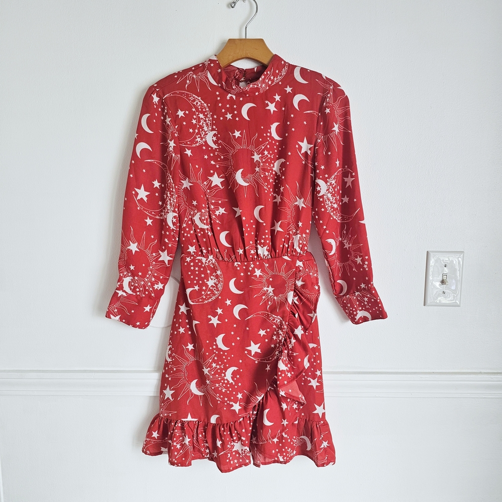 ASOS Ruffled Wrap Dress - Picture 2 of 11